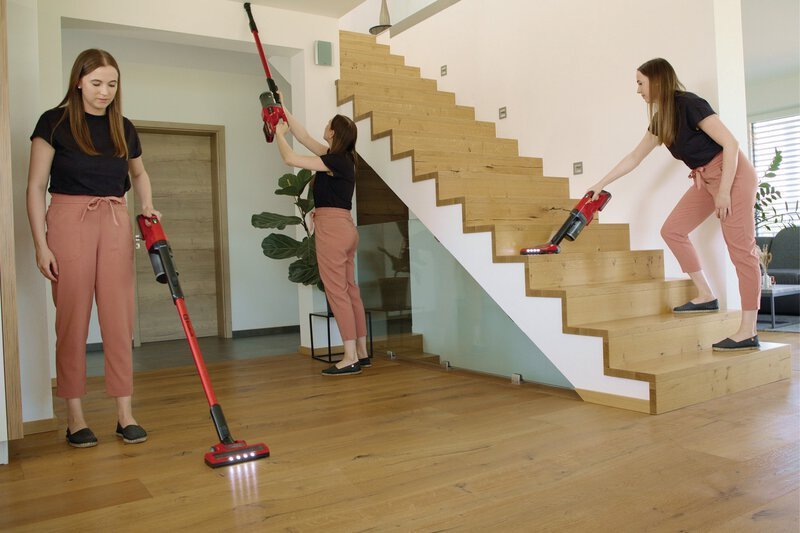 Aspiradora Inalámbrica TE-SV 18 Li Solo Power X-Change 18V con 4 Focos LED y Ruedas de Goma [2347180] – imagen 2