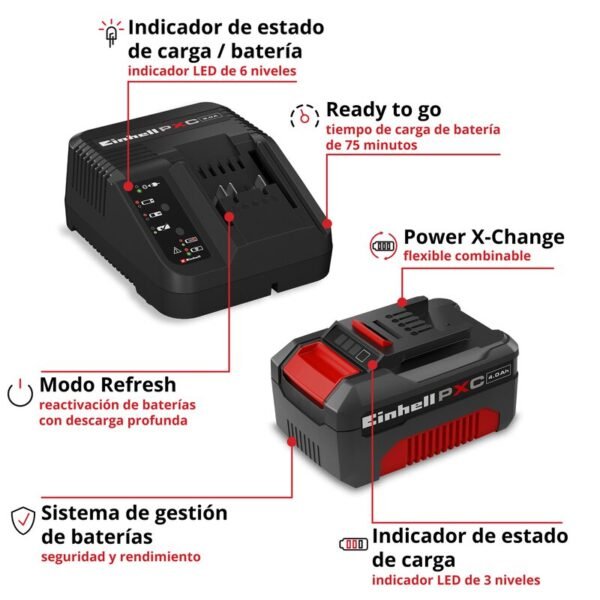 Cargador y Batería Starter Kit 4.0 Ah 18 V de Alta Velocidad [4512042] – imagen 4