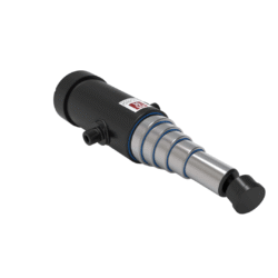Cilindro hidráulico telescópico – TM – 172 × 1500 – 5 etapas – Anclaje a esfera - Imagen 3