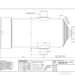 CILINDRO HCO. TEL. SERIE TM 172X1500-5E ANCLAJE ESFERA - Imagen 2