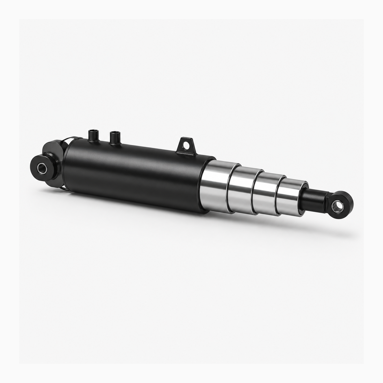 Cilindro hidráulico telescópico para batea – TMX – 172 × 4300 – 4 etapas — imagen principal