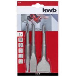 Juego de 3 cinceles Kwb 140 mm - Imagen 1