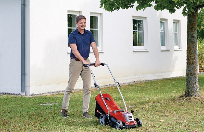 Cortacésped Inalámbrico Einhell GE-CM 18/33 Li-Solo con Motor Brushless y Ajuste 5 Niveles [3413266] – imagen 2