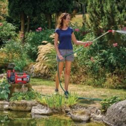 Bomba de agua inalámbrica portátil para jardín AQUINNA 18/30 F LED Power X-Change con indicador LED y modos ECO/BOOST [4180430] – imagen 2