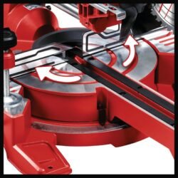 Sierra Ingletadora Telescópica Einhell TC-SM 216 1600W con Láser y Extractor de Polvo [4300380] – imagen 4