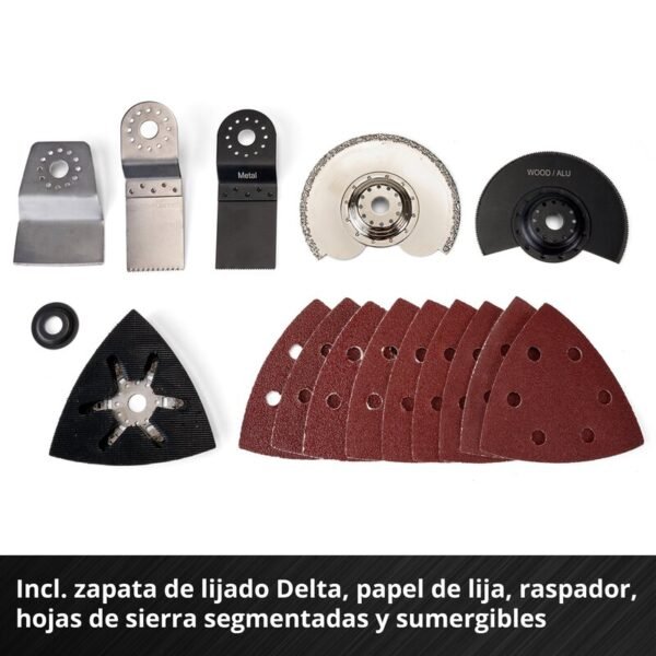 Multiherramienta Inalámbrica VARRITO 18V Compatible Power X-Change Velocidad 11000/20000 min-1 [4465160] – imagen 4
