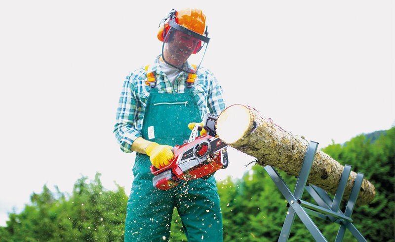 Motosierra inalámbrica Einhell GE-LC 18 Li-Solo con barra OREGON para jardín [4501761] – imagen 2