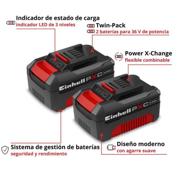 Pack 2 Baterías Power X-Change 18V 4.0Ah para Herramientas [4511489] – imagen 3