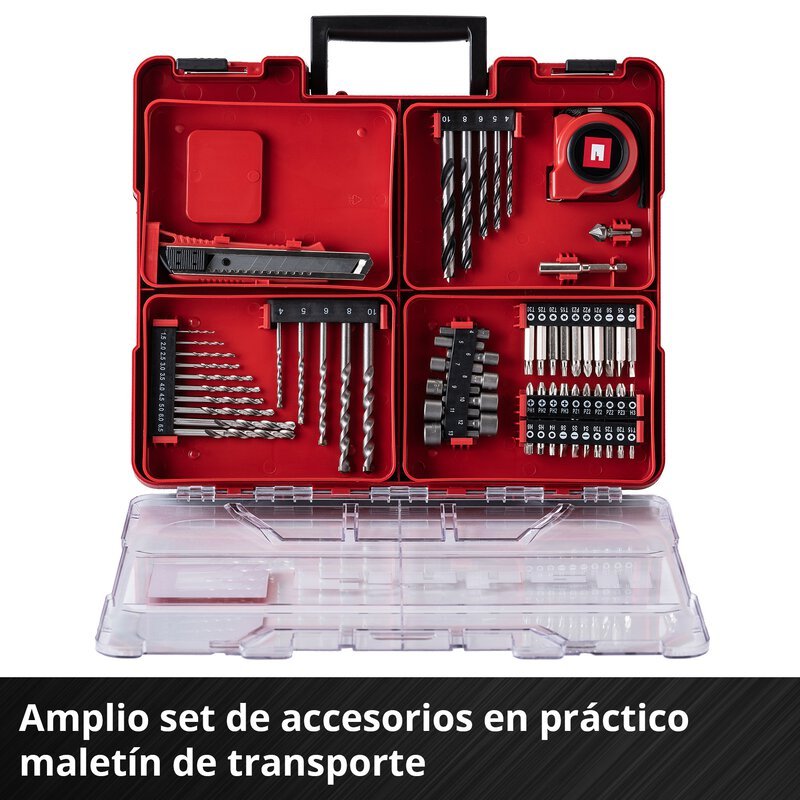 Taladro Percutor Inalámbrico TE-CD 18V con Batería 2.0Ah y Maletín +64 Accesorios [4514325] – imagen 2