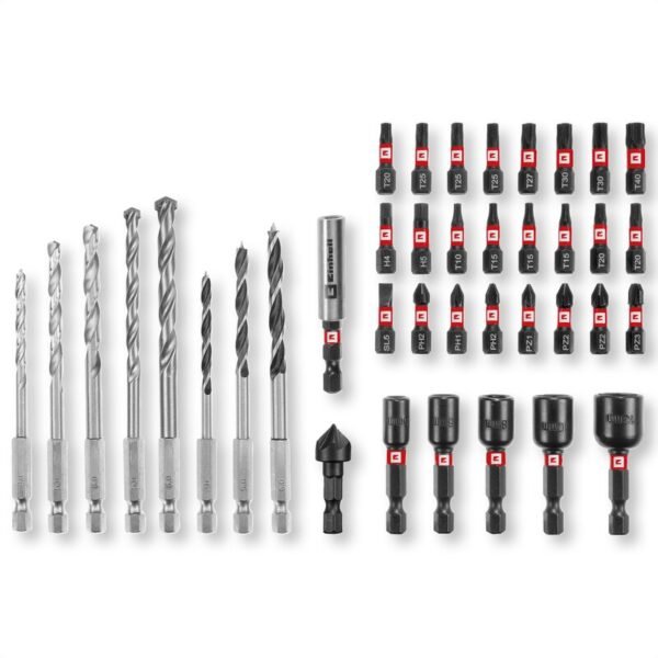 Set de Mechas para Piedra y Puntas de Impacto 39 Piezas Einhell [49108759] – imagen 2