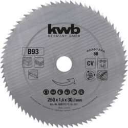 Disco De Corte 250 mm x 30 mm 80 Dientes - Imagen 1