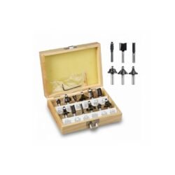 Kit Accesorios para Router 12 Piezas con Vástago 8 mm - Fresas de Metal [49757290] - Imagen 1
