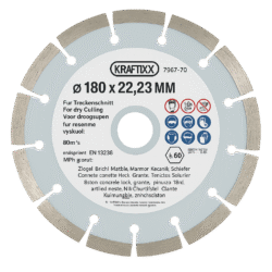 DISCO DE CORTE TURBO SEGMENTADO 180 MM - 180 mm - Discos de corte DIAMANTADO, borde de corte segmentado, forma turbo, para un elevado rendimi - Imagen 1