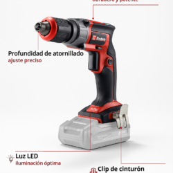 Destornillador Inalámbrico TP-DY 18 Li BL para Panel de Yeso con Motor sin Escobillas y LED [4261010] - Imagen 3