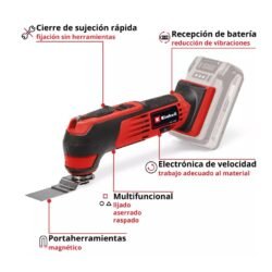 Herramienta Inalámbrica Multifunción Einhell TE-MG 18/1 Li Solo Power X-Change para Construcción [4465195] - Imagen 2