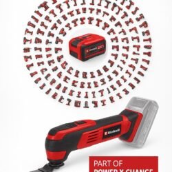 Herramienta Inalámbrica Multifunción Einhell TE-MG 18/1 Li Solo Power X-Change para Construcción [4465195] - Imagen 4