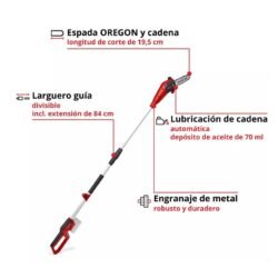Motosierra Telescópica GC-LC 18/20 Li T-Solo 18V con Varilla de Prolongación [3410581] - Imagen 2