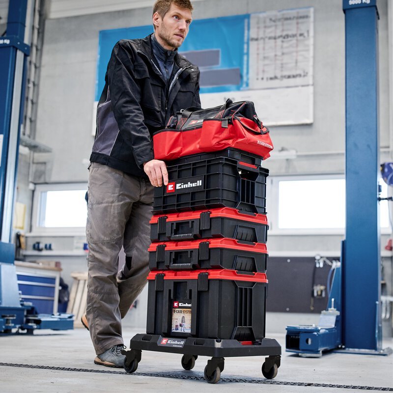 CARRO CON RUEDAS PARA TRANSPORTE E-Caja Rollbrett – imagen 2