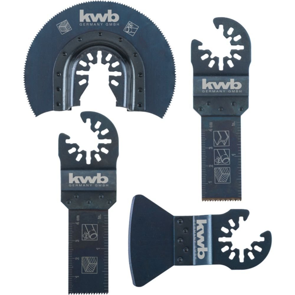 Multitool Kit Set 4 Piezas KWB para Madera y Reparaciones Precisas [49708800]