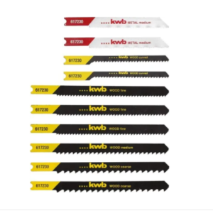 Juego Universal de 10 Hojas para Sierra Caladora en Acero HCS – Cortes Preciso en Madera y Metal [49617230]