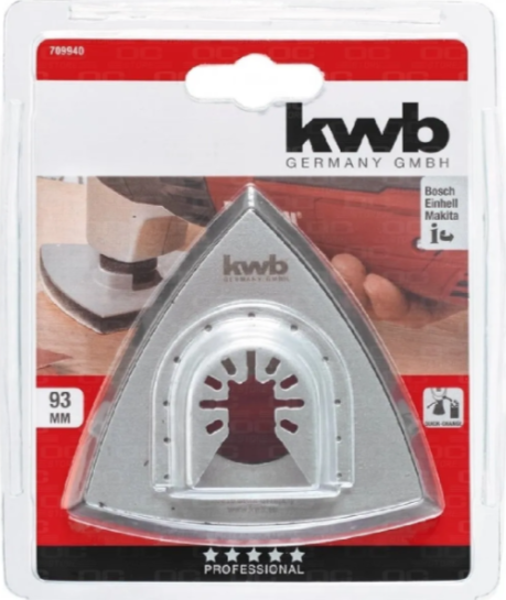 Plato de Apoyo Perforado 93 mm con Velcro para Lijas KWB [49709940]