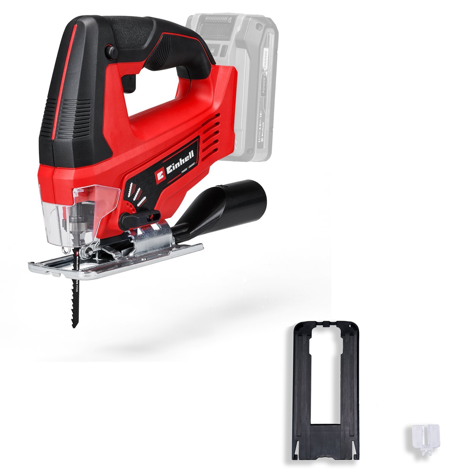 Sierra Caladora Inalámbrica Einhell TC-JS 18 Li Solo para Cortes Preciso [4321209]