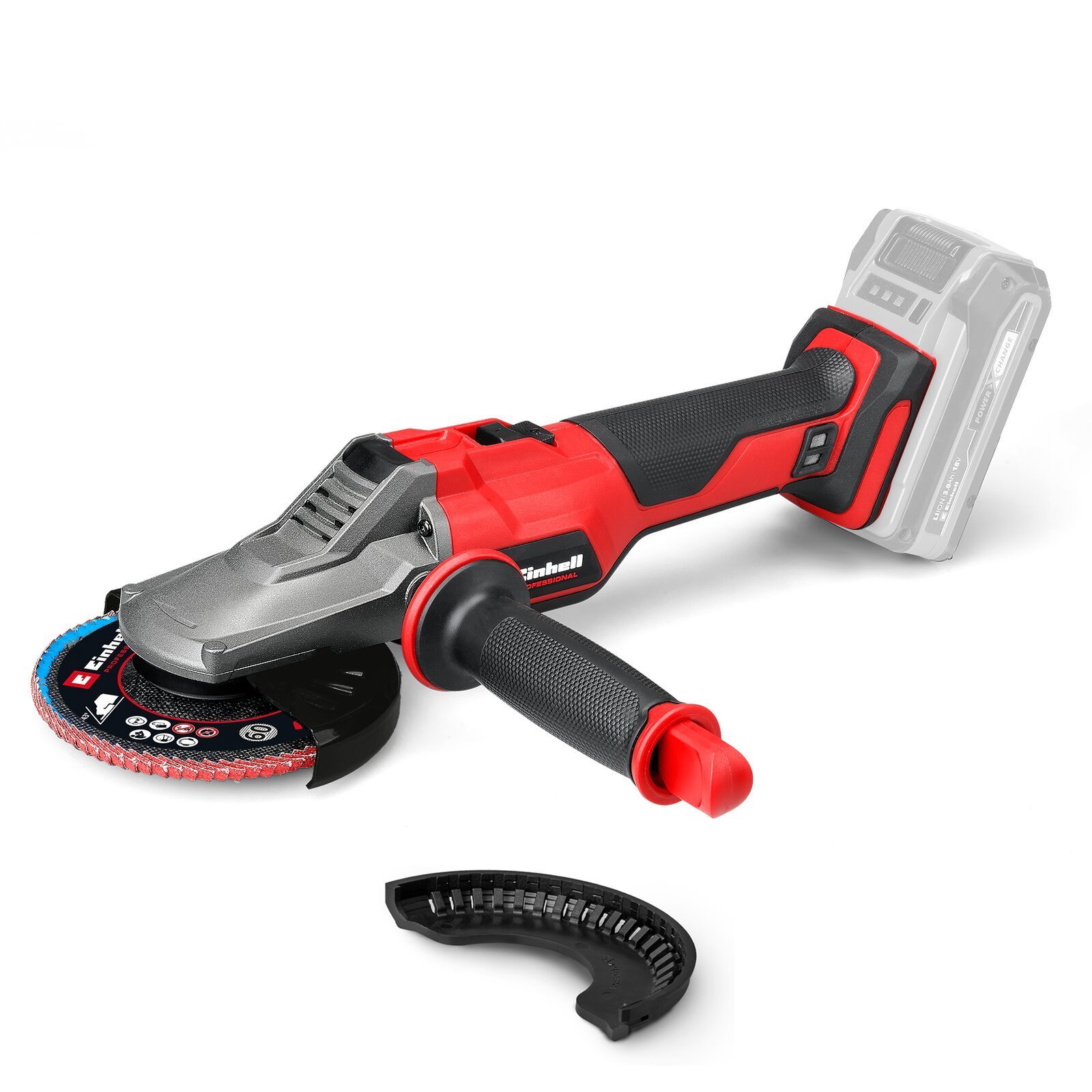 Amoladora Angular Inalámbrica Profesional 18V Brushless 125mm Power X-Change para Talleres [4431175]
