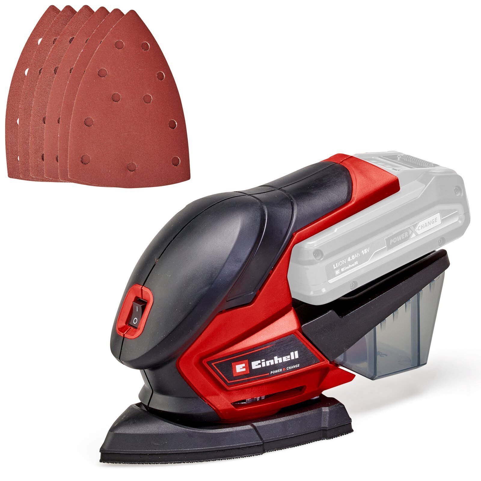 Lijadora Orbital Inalámbrica Einhell TE-OS 18/150 Compacta y Ergonómica [4460708]