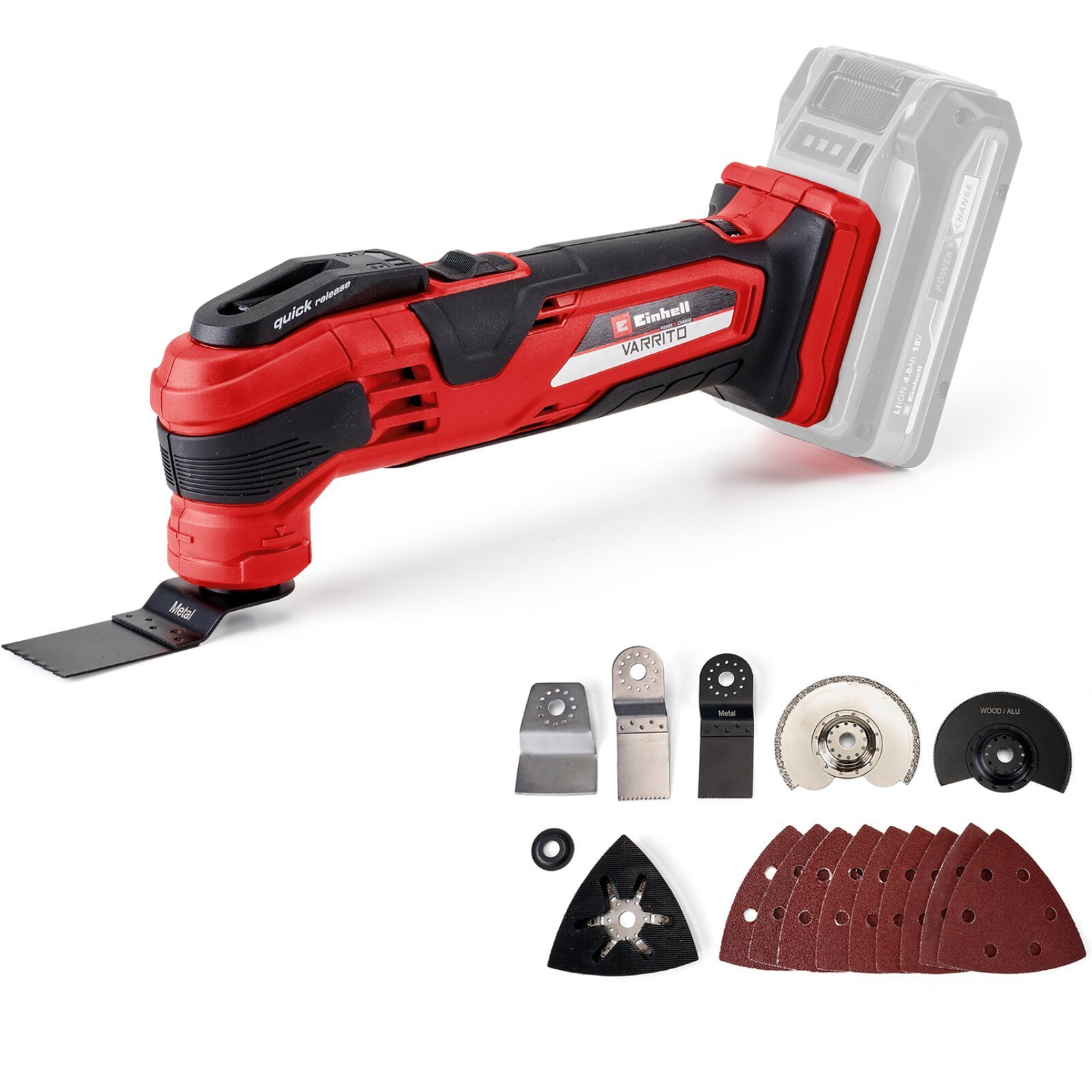 Multiherramienta Inalámbrica VARRITO 18V Compatible Power X-Change Velocidad 11000/20000 min-1 [4465160]