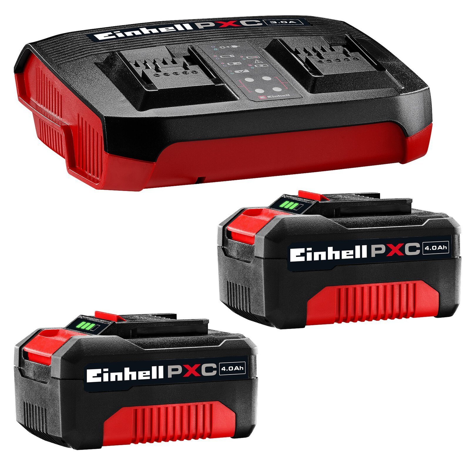 Cargador Doble 2x4.0 Ah Twincharger Kit Power X-Change 2 Baterías 18V ABS [4512112]