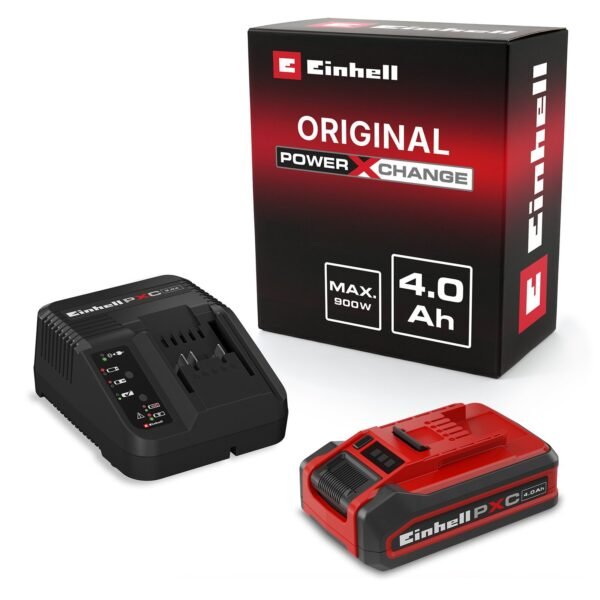 Starter Kit Batería 4Ah PLUS Power X-Change 18V con Cargador Rápido Einhell [4512159]