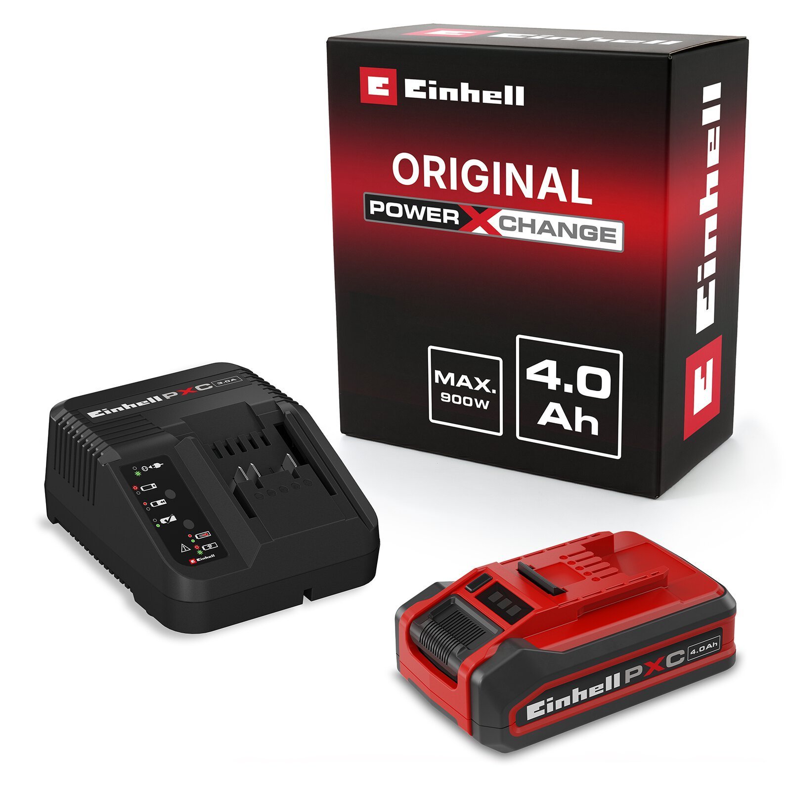 Starter Kit Batería 4Ah PLUS Power X-Change 18V con Cargador Rápido Einhell [4512159]