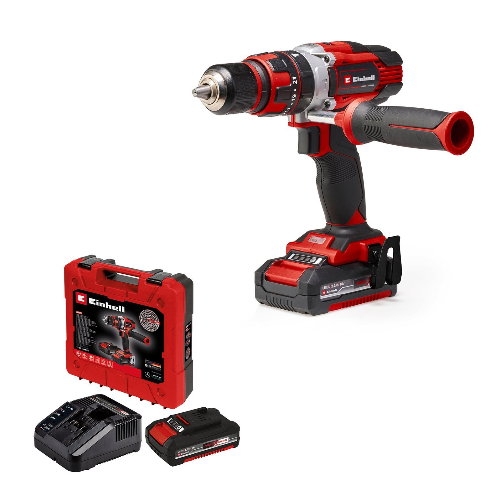 Taladro Percutor a Batería TE-CD 18/48 Li-i Kit 2x2.0Ah Famila PXC 18V Mandril 13mm 48Nm [4513935]