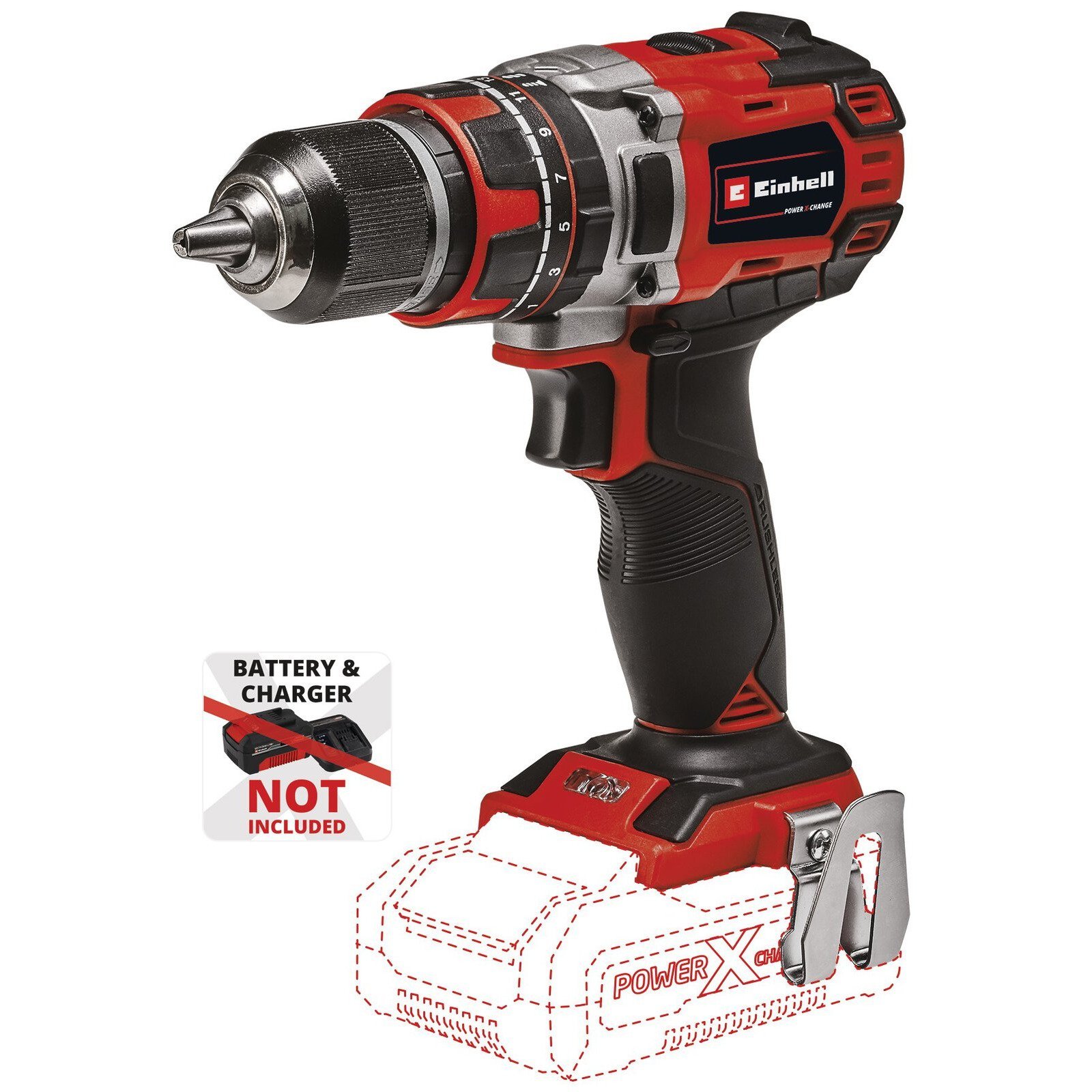 Taladro inalámbrico de percusión sin carbones 18V 50 Nm compatible Power X-Change [4513942]
