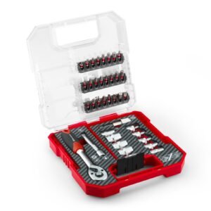 Set Profesional de Puntas y Tubos con Llave de Carraca 37 Piezas Einhell [49109022]