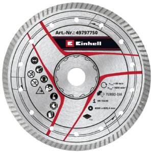Disco Diamantado Turbo Einhell 200 mm para Corte Preciso [49797750]
