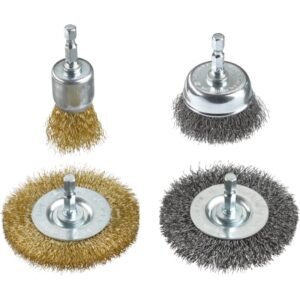 Set de 4 Cepillos KWB para Taladros de Acero - Accesorios Profesionales [49597520]