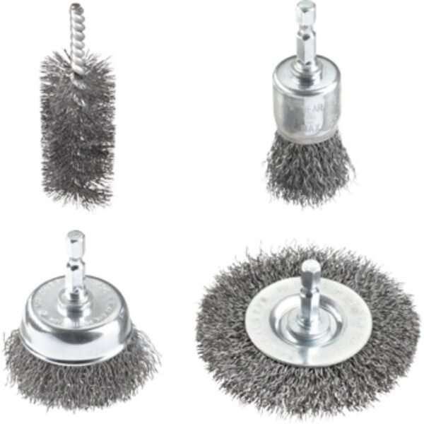 Set de Limpieza de Cepillos KWB 4 Piezas para Taladros [49597530]