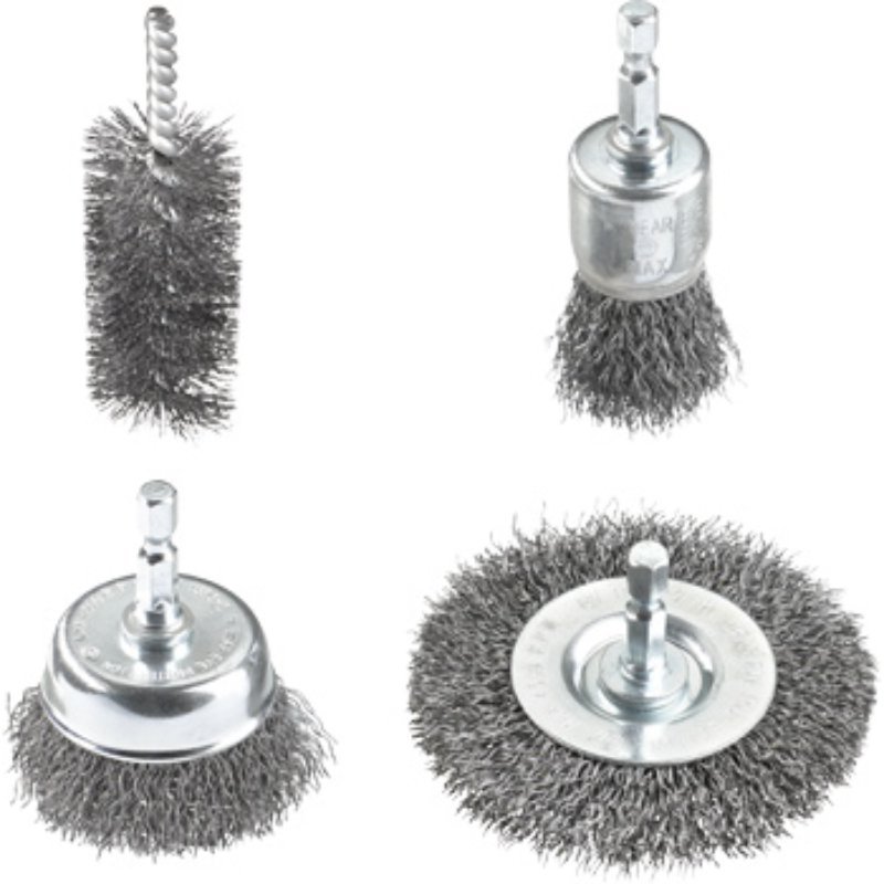 Set de Limpieza de Cepillos KWB 4 Piezas para Taladros [49597530]
