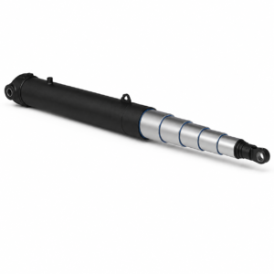 Cilindro hidráulico telescópico para batea – TMX – 195 × 5500 – 5 etapas