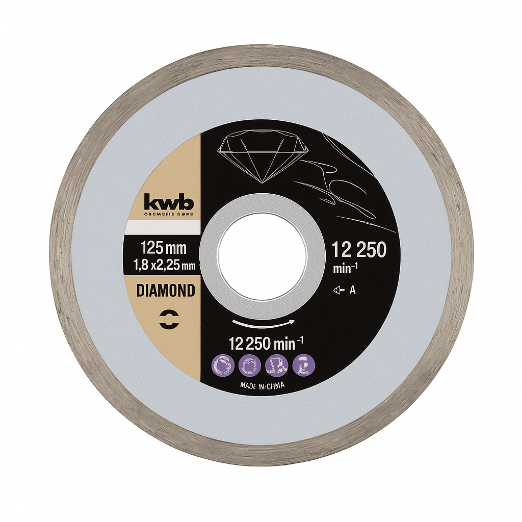 Disco de Corte Diamante Silver Line 125 mm x 1,9 mm para Baldosas y Cerámica [49725270]