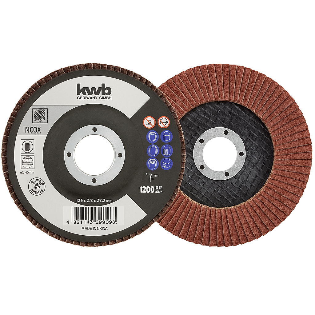Disco de Láminas Abrasivas Corindón 115 mm GR 40 para Trabajo en Metales CUT-FIX [49794040]