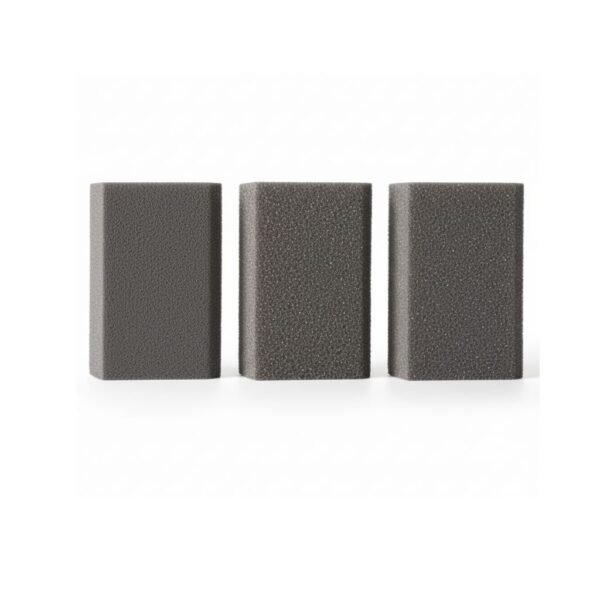 Set de 3 Esponjas Abrasivas Redondas y Angulares para Lijado Profesional [49088900]