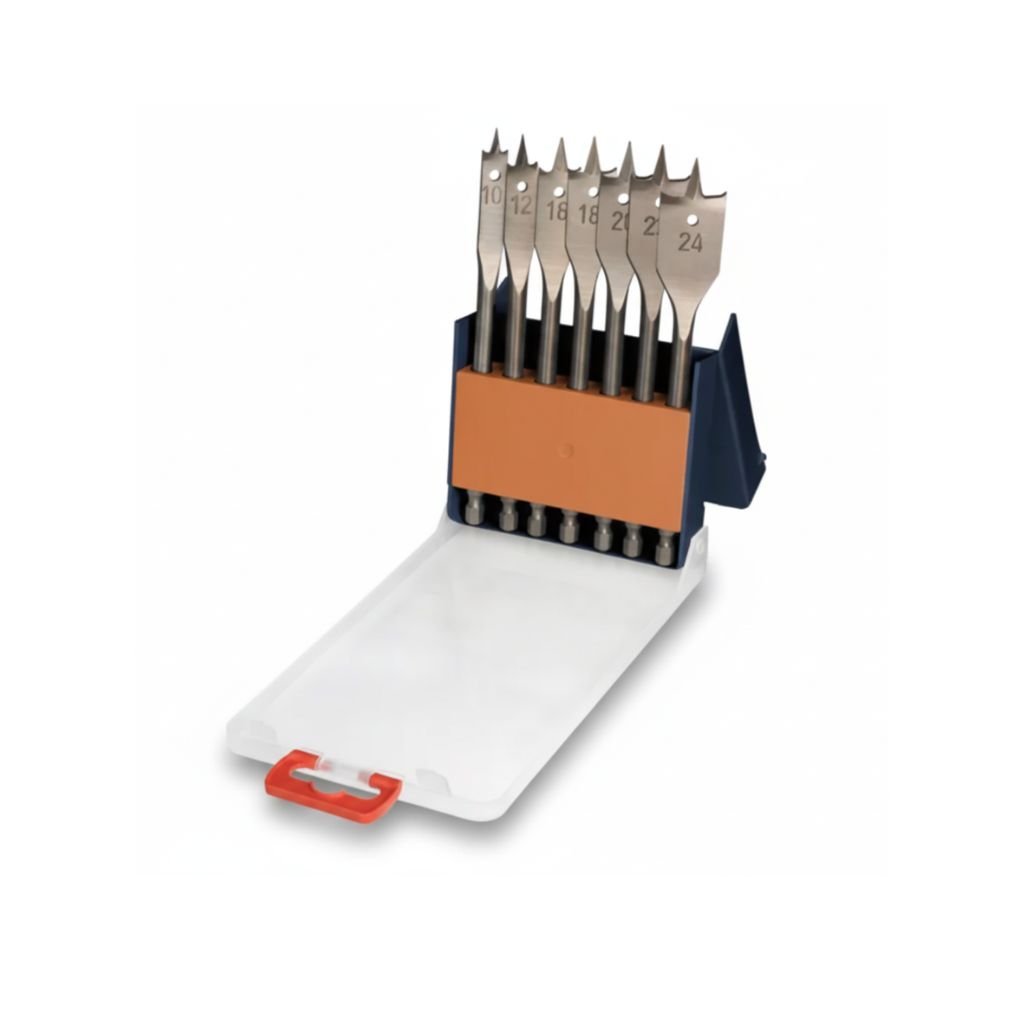 Juego de Mechas Pala Profesional para Madera 7 Piezas KWB [49512250]