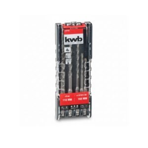 Set de 4 Mechas SDS Plus para Hormigón KWB de Alta Durabilidad [49109164]