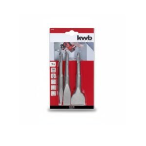 Juego de 3 Cinceles Kwb 140 mm para Trabajo Preciso [49247185]