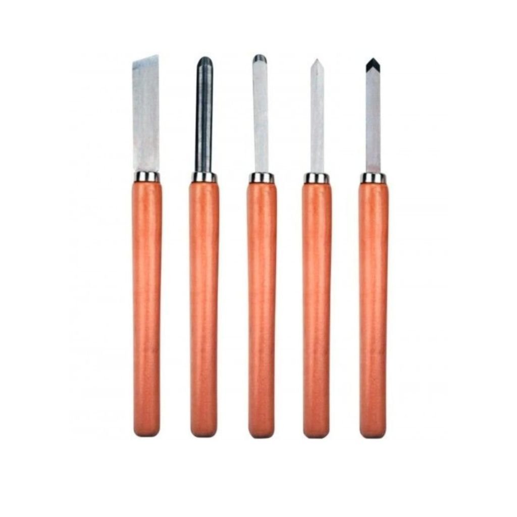Juego de 5 Puntas Manuales para Torno Einhell TC-WW 1000/1 Acero al Carbono [4311200]