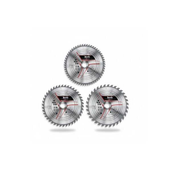 Kit 3 Discos de Sierra Circular 250x30 mm 24, 42 y 60 Dientes Einhell KWB [49589306]