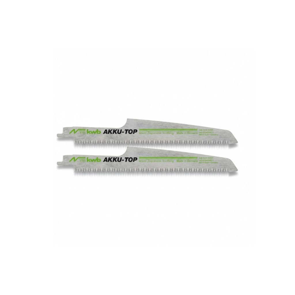 Kit 2 Hojas para Sierra Sable 230mm Dentado Japonés para Madera y PVC KWB [49576200]