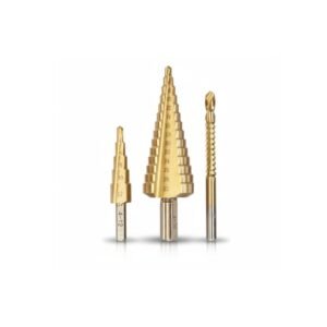 Juego de Brocas Escalonadas 3 Piezas 4-12 mm y 4-30 mm con Broca-Fresa 6 mm [49525890]